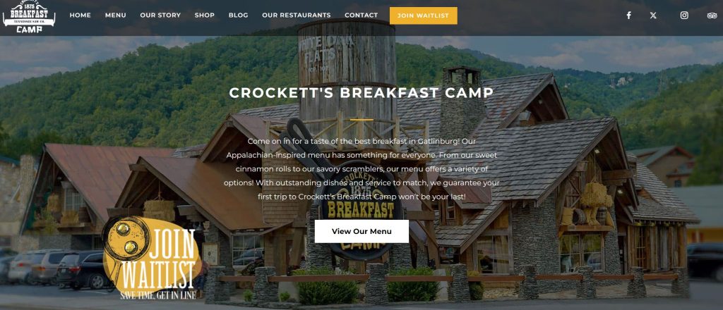 Crockett's Breakfast Camp